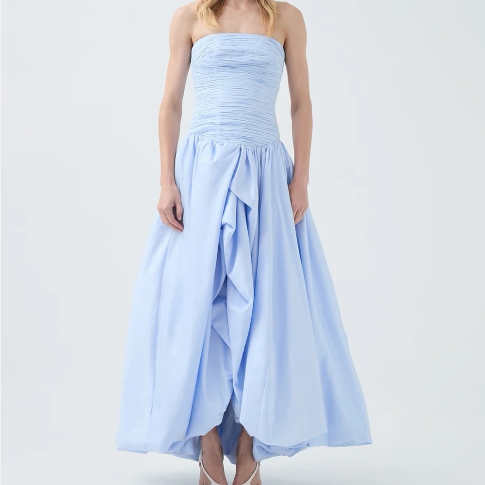 Aje violette bubble hem maxi dress